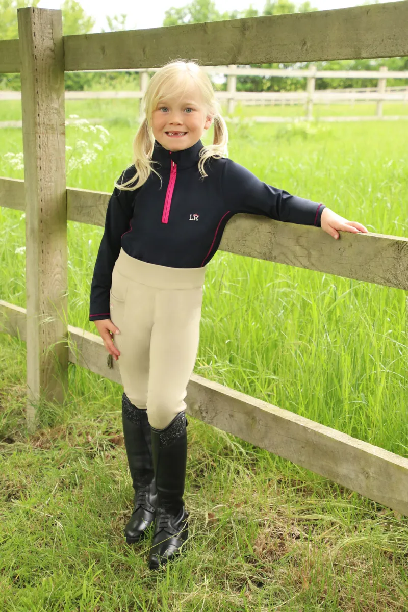 Hy Equestrian Sara Riding Tights By Little Rider - Beige